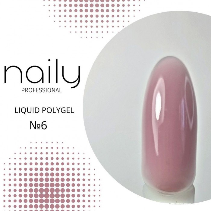 Жидкий полигель Naily LP6 натурально-розовый, 15 мл