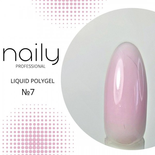 Жидкий полигель Naily LP7 розовый, 15 мл