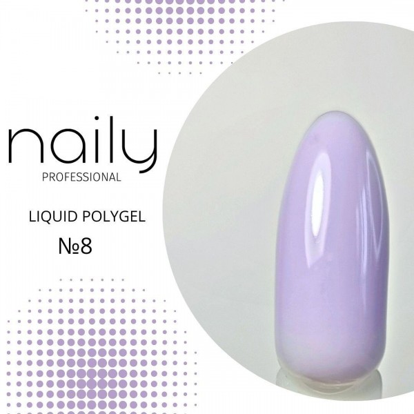 Жидкий полигель Naily LP8 лиловый, 15 мл