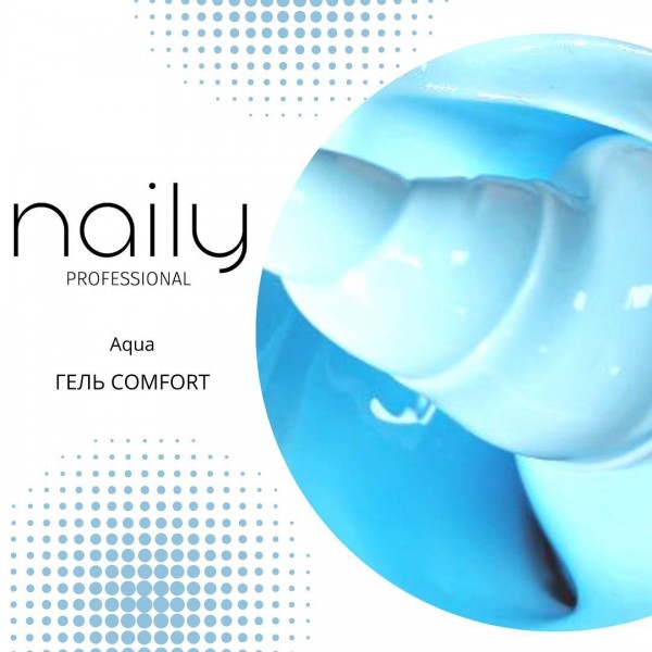 Гель Comfort Naily Professional, Aqua, 20г