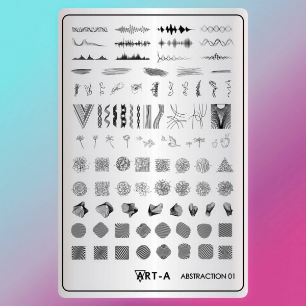 Пластина для стемпинга Art-A MAX Abstraction 01