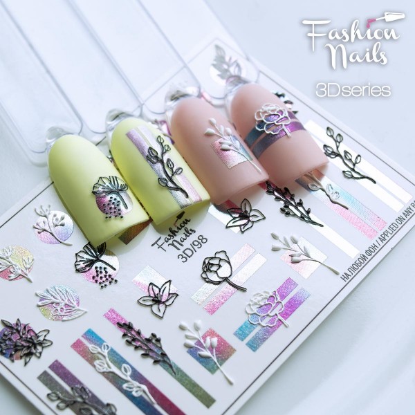 Слайдер Fashion Nails 3D/98 цветы