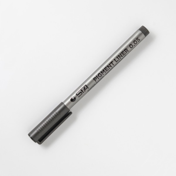 Маркер для дизайна STA pigment liner 0.05 mm black Formula Profi