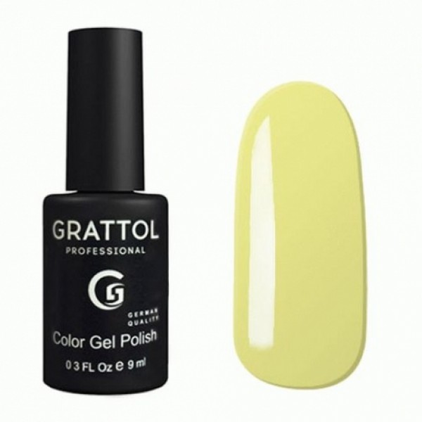Гель-лак Grattol Color Gel Polish №125 Light Yellow, 9 мл.